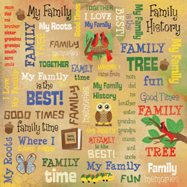 Scrapbook Stickers - Grandma Family